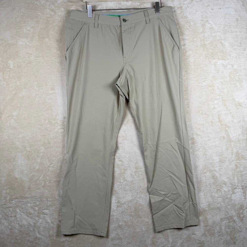 Alberto Golf Pants Mens 52 Modern Fit 3XDRY Cooler Khaki Tan‎ Athleisure German